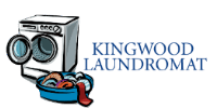 Kingwood Laundromat Washateria Laundry Service Lavanderia Logo